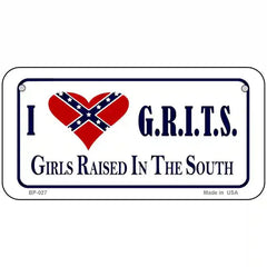 G.R.I.T.S.  GRITS  GIRLS RAISED IN THE SOUTH License Plate