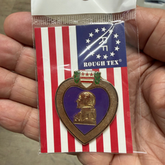 Purple Heart Lapel Pin – Military Award Pin with Clutch Back
