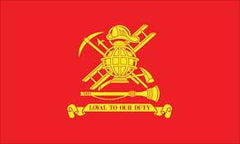 Firefighter Cotton Flag 5x9.5 Casket Size