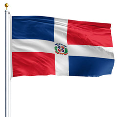 Dominican Republic with Seal Flag - Made in USA
