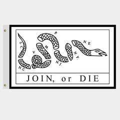 Join or Die White Flag - Commercial - Made in USA