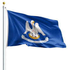 Lousiana State Flag Nylon Commercial & Municipal - Made in USA