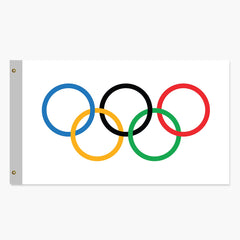 Olympic Rings Flag - Made in USA