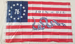 3x5 Join or Die Betsy Ross Flag BOGO