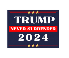Trump Never Surrender 2024 Flag - Made in USA