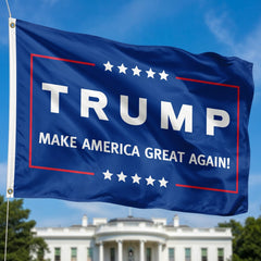 Trump Flag Make America Great Again Blue Made in USA