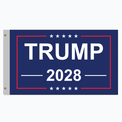Trump 2028 Flag Blue - Made in USA