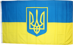 Ukraine Trident Flag Nylon Embroidered