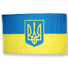 Ukraine Trident Flag Nylon Embroidered