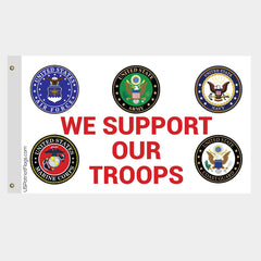 We Support Our Troops Bumper Sticker