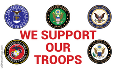 We Support Our Troops Bumper Sticker