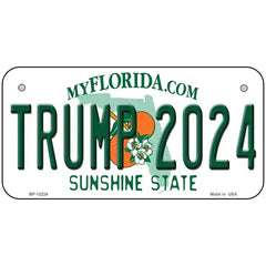 Trump 2024 Florida Metal License Plate