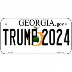 Trump 2024 Georgia Metal License Plate