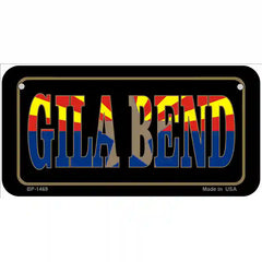 Gila Bend Arizona State Flag Metal License Plate 6" x 3" (BP)