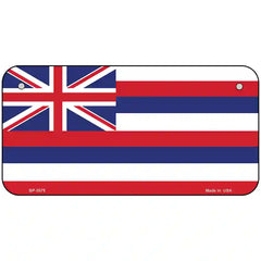 Hawaii Flag State Flag Metal License Plate 6" x 3" (BP)