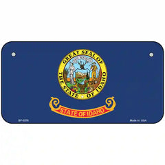 Idaho State Flag Metal License Plate 6" x 3" (BP)