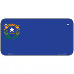 Nevada State Flag Metal License Plate 6" x 3" (BP)