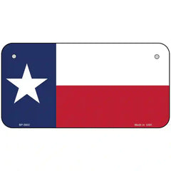 Texas State Flag Metal License Plate 6" x 3" (BP)