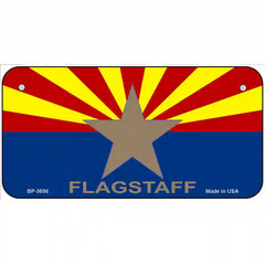 Flagstaff Arizona State Flag Metal License Plate 6" x 3" (BP)