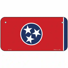 Tennessee State Flag Metal License Plate 6" x 3" (BP)
