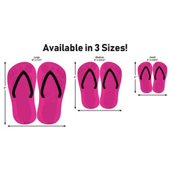 USA|Mexico Flag Novelty Flip Flops Sticker Decal