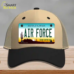 Air Force Arizona Novelty License Plate Hat Tag Mesh / Khaki|Black