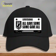 Louisiana POW MIA Some Gave All Novelty License Plate Hat Cotton / Black