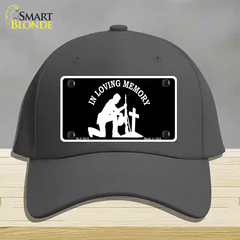 In Loving Memory Cross Novelty License Plate Hat Cotton / Charcoal