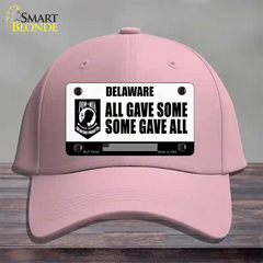 Delaware POW MIA Some Gave All Novelty License Plate Hat Cotton / Pink