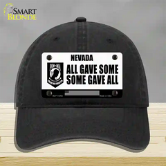 Nevada POW MIA Some Gave All Novelty License Plate Hat Unconstructed Cotton / Black