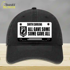 South Carolina POW MIA Some Gave All Novelty License Plate Hat Unconstructed Cotton / Black