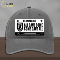 New Mexico POW MIA Some Gave All Novelty License Plate Hat Unconstructed Cotton / Charcoal