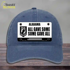 Alabama POW MIA Some Gave All Novelty License Plate Hat Unconstructed Cotton / Navy