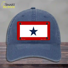 Blue Star One Novelty License Plate Hat Unconstructed Cotton / Navy