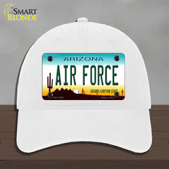 Air Force Arizona Novelty License Plate Hat Tag Unconstructed Cotton / White