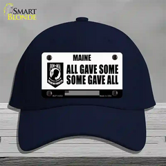 Maine POW MIA Some Gave All Novelty License Plate Hat Cotton / Navy