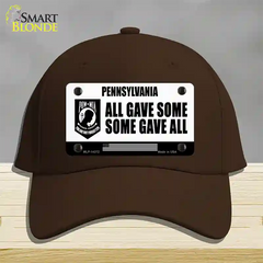 Pennsylvania POW MIA Some Gave All Novelty License Plate Hat Cotton / Dark Brown