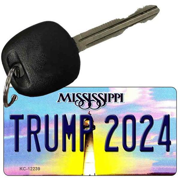 Trump 2024 Mississippi Novelty Metal Key Chain KC-12239. 3 x 1.5 Key ...