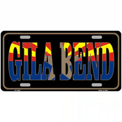 Gila Bend Arizona State Flag Metal License Plate 24" x 12" (LLP)