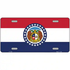 Missouri State Flag Metal License Plate 24" x 12" (LLP)