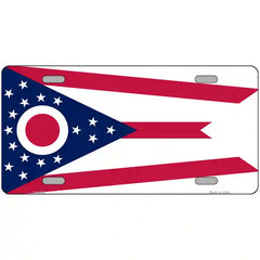 Ohio State Flag Metal License Plate 24" x 12" (LLP)