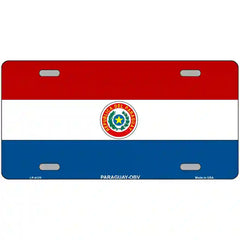Paraguay-OBV Flag Metal License Plate 24" x 12" (LLP)