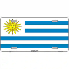 Uruguay Flag Metal License Plate 24" x 12" (LLP)