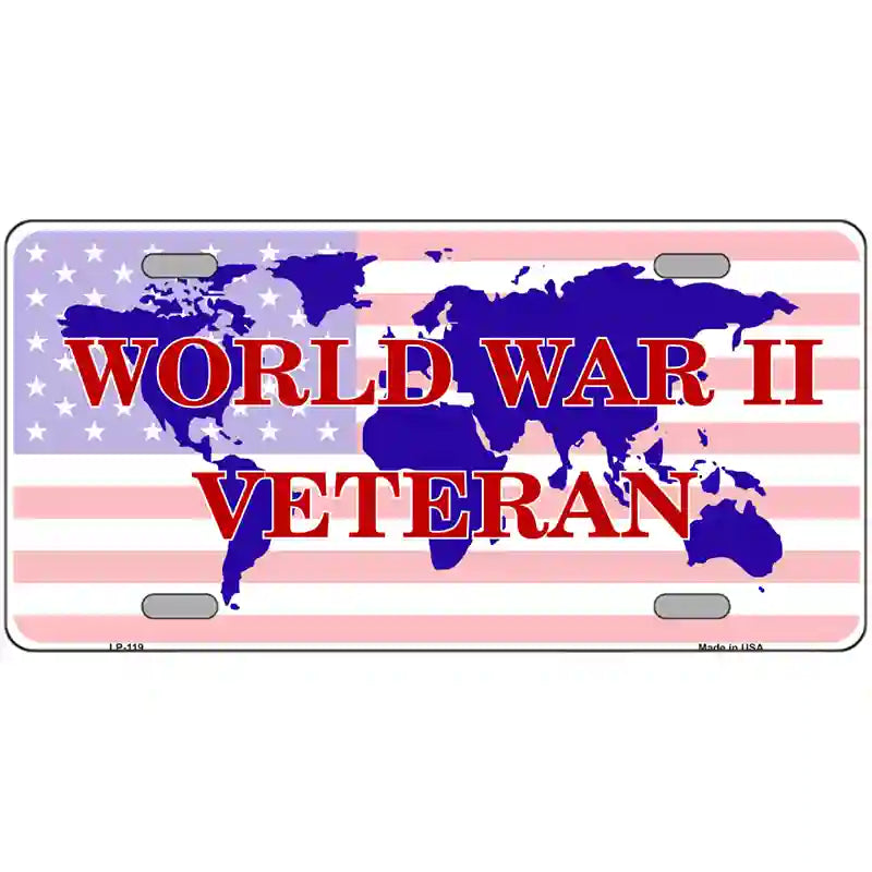 B-52 BOMBER U.S. VETERAN Military Metal Motorcycle License Plate Frame Tag