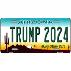 Trump 2024 Arizona Metal License Plate