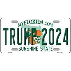 Trump 2024 Florida Metal License Plate