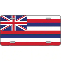 Hawaii Flag State Flag Metal License Plate 12" x 6" (LP)