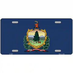 Vermont State Flag Metal License Plate 12" x 6" (LP)