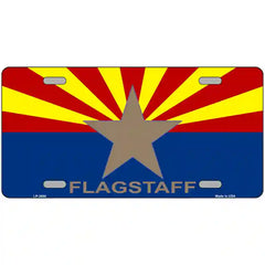 Flagstaff Arizona State Flag Metal License Plate 12" x 6" (LP)