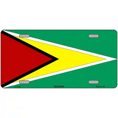 Guyana Flag Metal License Plate 12" x 6" (LP)